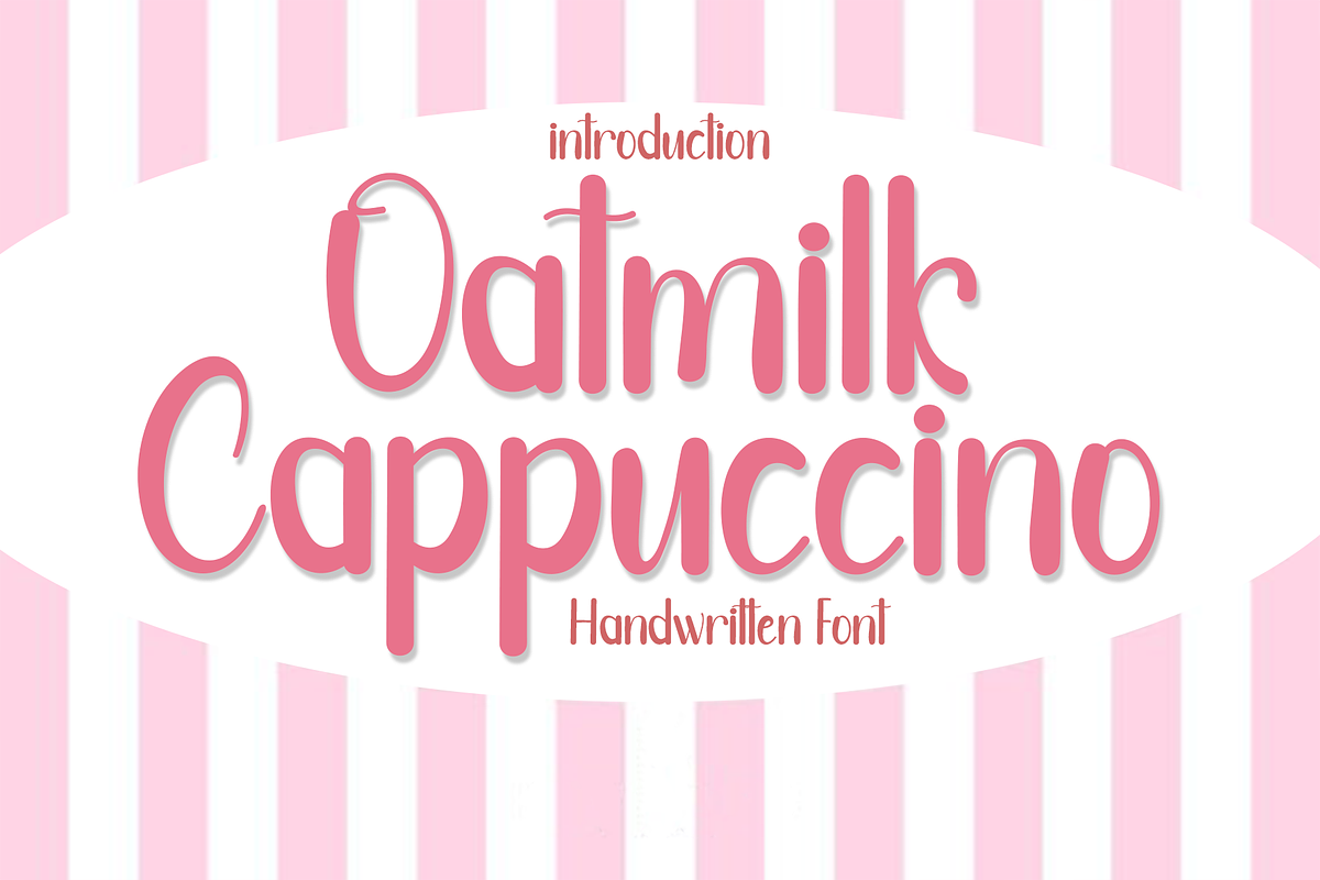 Oatmilk Cappuccino, a Script Font by InermediaSTUDIO (Photo 1 of 8)