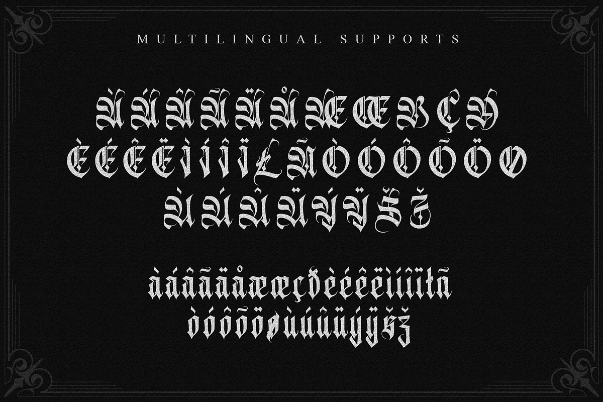 Avertequestra, a Blackletter Font by Emmanuel Buron (Photo 3 of 12)