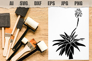 Stencils Gasteria Flower, an Object Illustration by MARYCRAFTIRIA (Thumbnail 3 of 3)