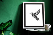 Humming Bird Vector Bundle, an Animal Illustration by DIYnArtShop (Thumbnail 4 of 6)