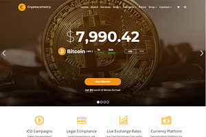 Cryptocurrency WordPress Theme