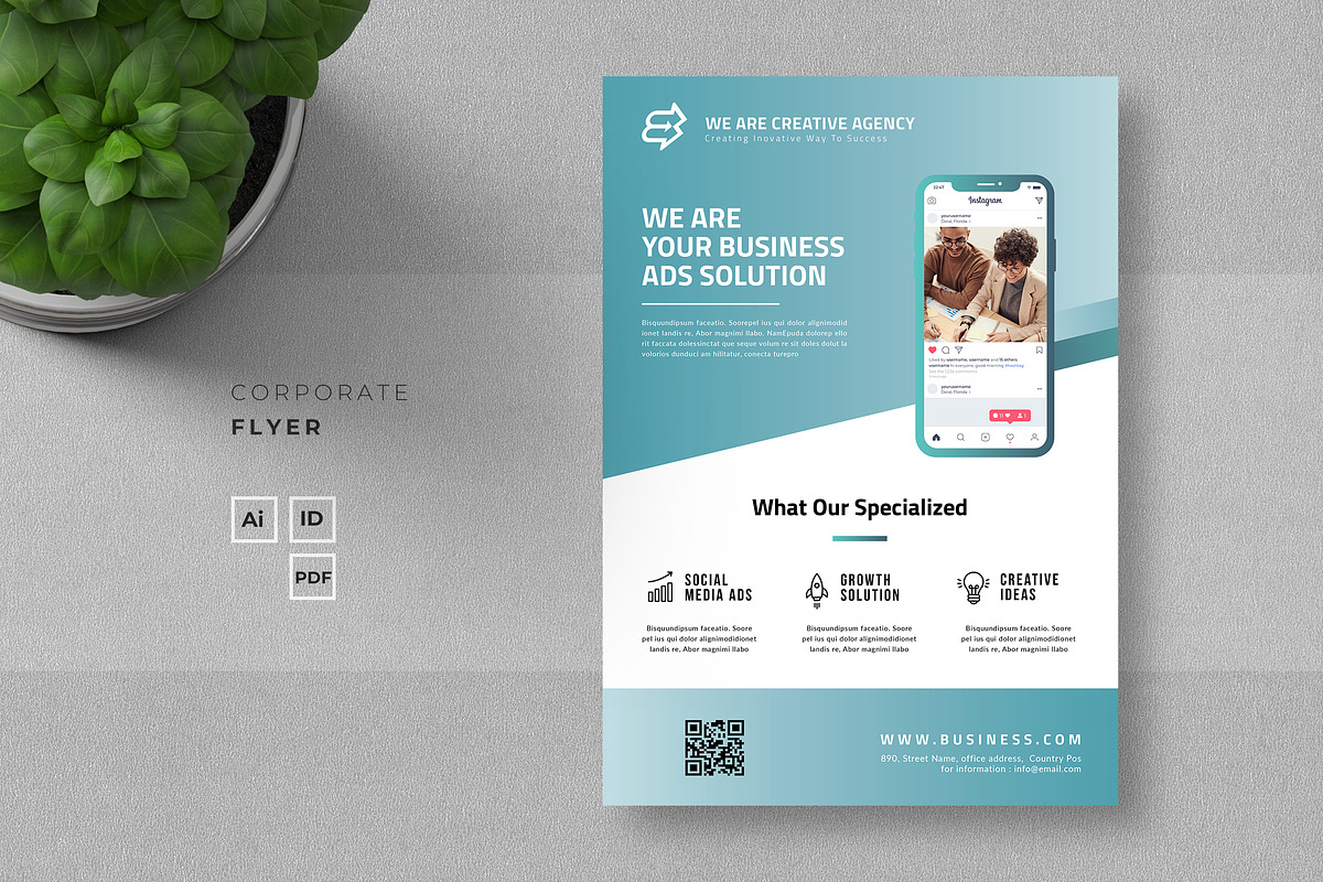 Corporate Flyer, a Flyer Template by Ahsanjaya (Photo 1 of 3)