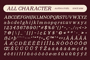 Alfena Pixel, a Serif Font by Craft Supply Co. (Thumbnail 8 of 8)