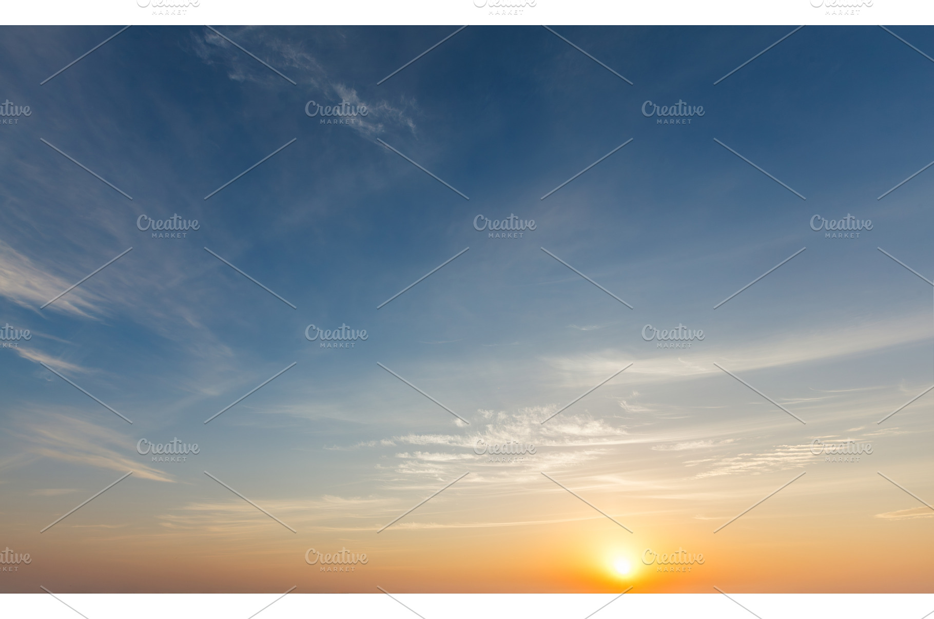 Sunset sky background, a Nature Photo by f9photos