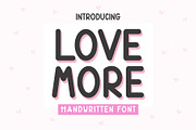 Love More Font, a Handwritten Font by MyFontsShop (Thumbnail 1 of 10)