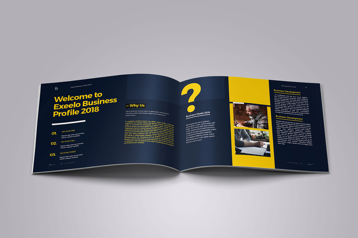 Horizontal Company Profile, a Brochure Template by Elite_Standard (Photo 5 of 15)
