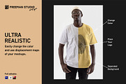 T-Shirt Mock-Up Set, a Shirt Mockup by Freeman Studio (Thumbnail 3 of 17)