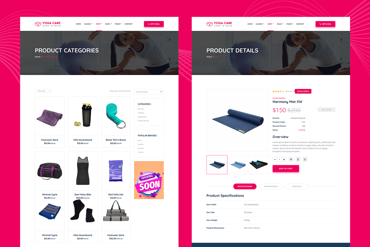 YogaCare- Yoga Center Website, a HTML Template by THESOFTKING (Photo 3 of 3)