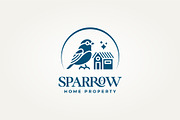 sparrow home property icon logo, a Branding & Logo Template by Blazybone (Thumbnail 2 of 2)