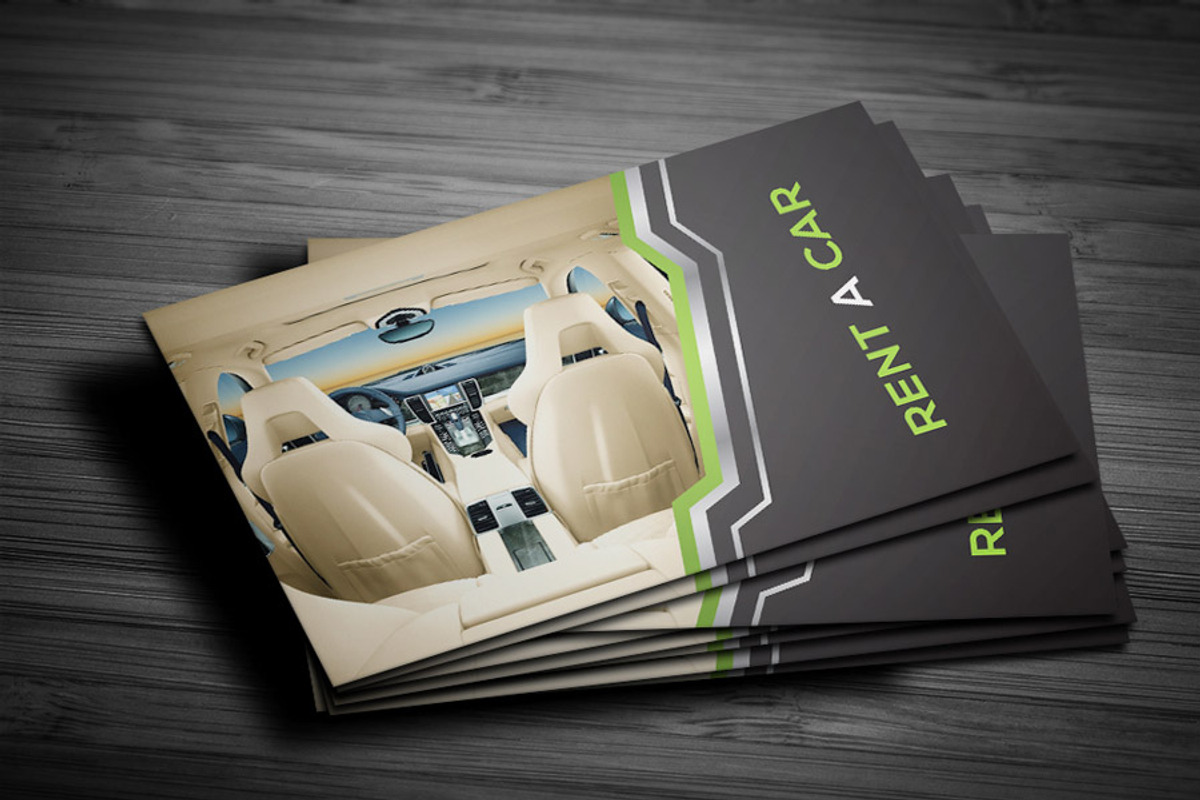 Rent A Car Business Card, a Business Card Template by RQ Designs (Photo 5 of 8)