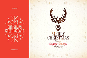 Christmas and New Year greeting card