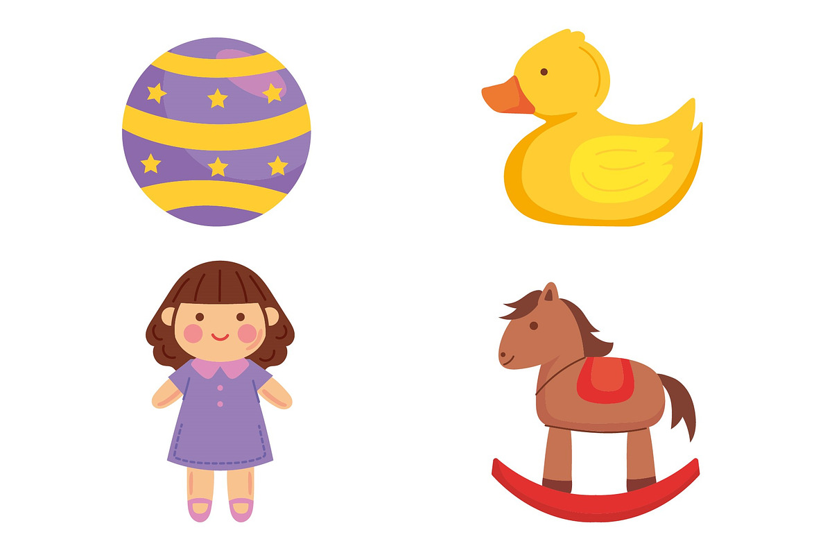 Baby Toys Illustration Set preview 3
