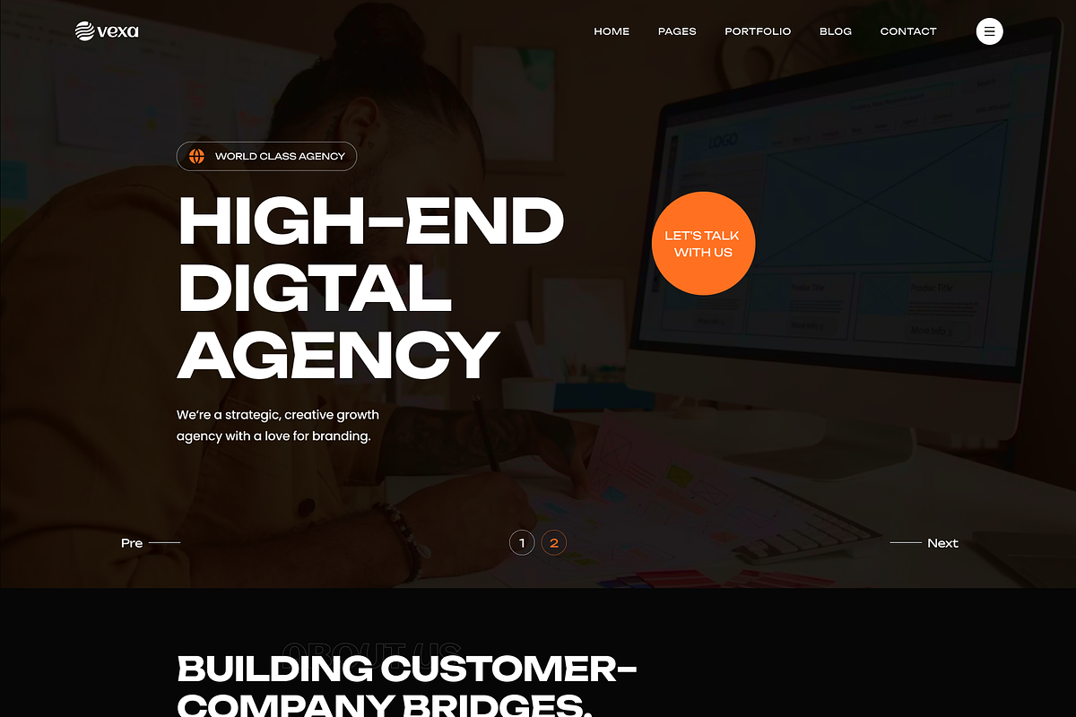 VEXA -Creative Agency Figma Template, an UI Kit Template by AliThemes (Photo 6 of 9)