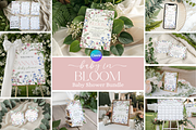 Baby in Bloom Shower Mega Bundle, an Invitation Template by Digital_Mind (Thumbnail 1 of 9)
