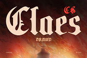 CS Claes Drawn, a Blackletter Font by Craft Supply Co. (Thumbnail 1 of 8)