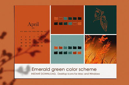Emerald green Tone Desktop Icons