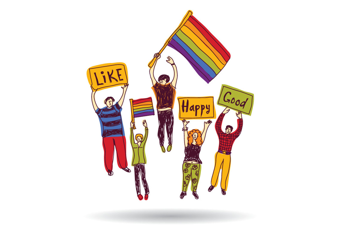 Vectors about rainbow people, an Object Illustration by Crowhouse (Photo 2 of 4)