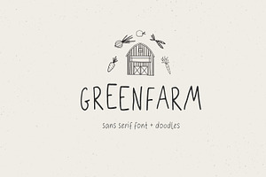 Greenfarm Rustic Font Logos Doodles