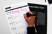 Accessible Font Version 2, a Font by Educational Design (Thumbnail 16 of 16)