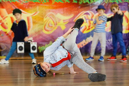 Breakdance kids containing boy, girl, and child