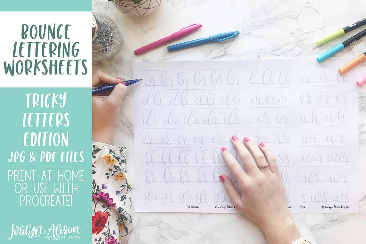 Tricky Letters Practice Worksheet, a Graphic by Jordyn Alison Designs (Photo 3 of 5)