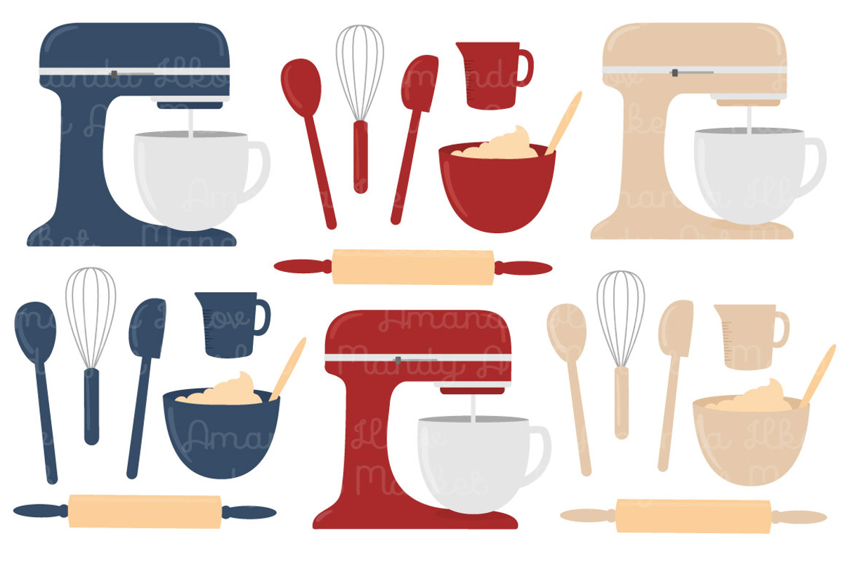 Americana Baking Clipart & Vectors, an Illustration by Amanda Ilkov (Photo 3 of 4)