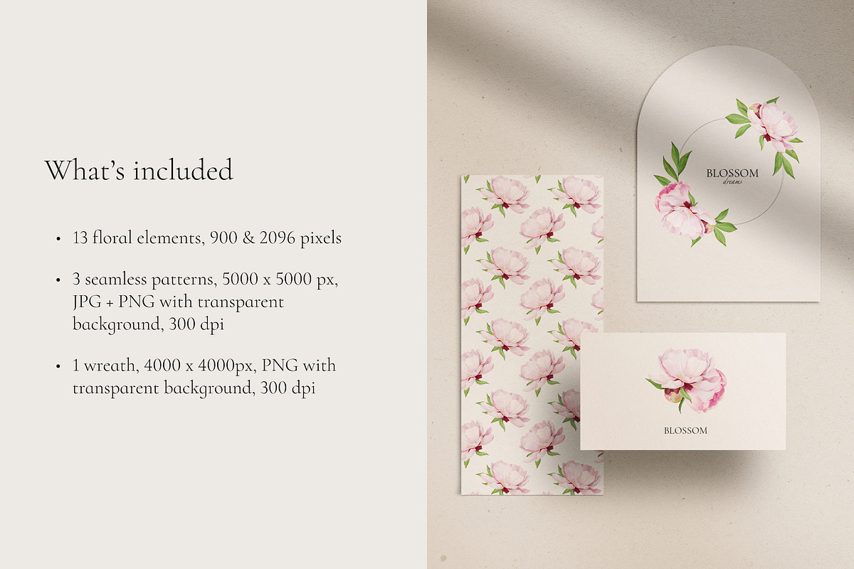 -30% Watercolor Peony Collection, an Object Illustration by bloomscape (Photo 2 of 10)