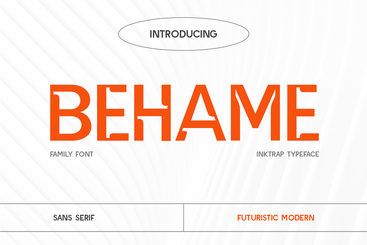 CF Behame - Sleek Futuristic Sans, a Sans Serif Font by Indotype Foundry (Photo 1 of 10)