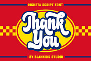 Richeta a Retro Bold Script Font, a Script Font by Blankids Studio (Thumbnail 16 of 16)