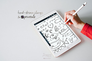 Swirly Decorative Stamp Brushes 013