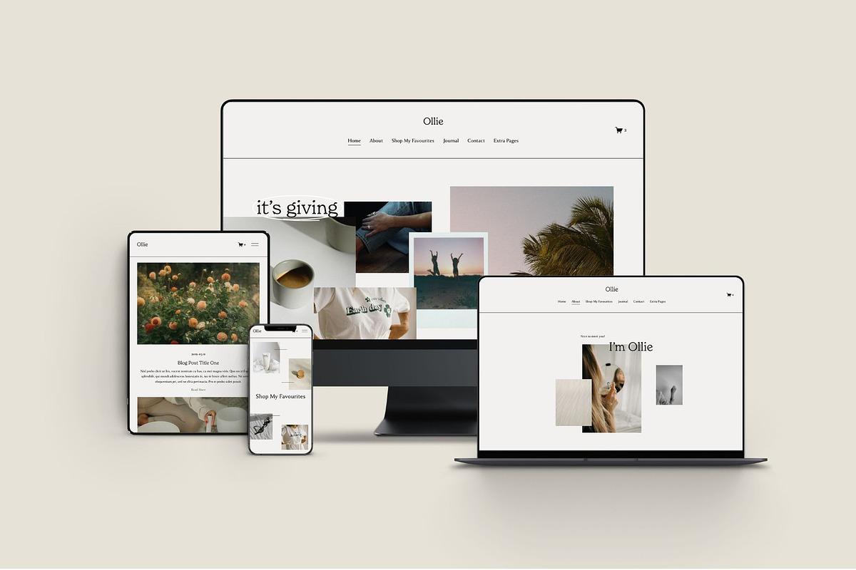 Aesthetic Squarespace 7.1 Template, a Squarespace Template by Forth and Wild (Photo 1 of 9)
