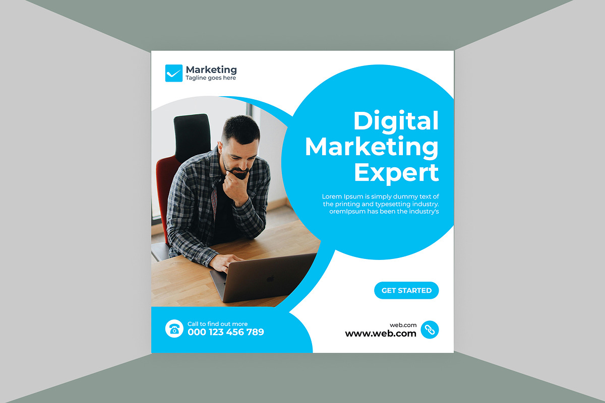 Social Media Post Design, a Social Media Template by Lakhan1998 (Photo 3 of 5)