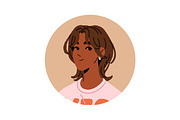 Diverse young women avatars set, a Person Illustration by PaperTrident (Thumbnail 5 of 15)