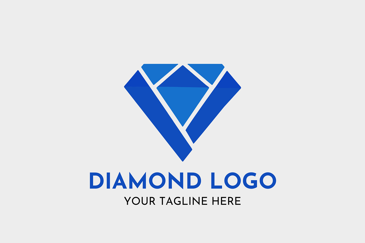 Diamond Logo Design Luxury Crystal, a Branding & Logo Template by Megafox Studio (Photo 2 of 2)