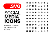 SVG Social Media Icons Vector, an Icon by Design Bits (Thumbnail 2 of 4)