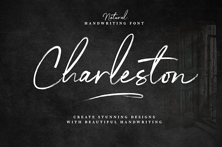 Charleston Handwriting Font, a Script Font by Silverdav