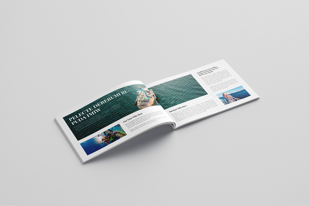 Travel Magazine Template Landscape, a Magazine Template by Cleffon_Graphic_Studio (Photo 9 of 11)