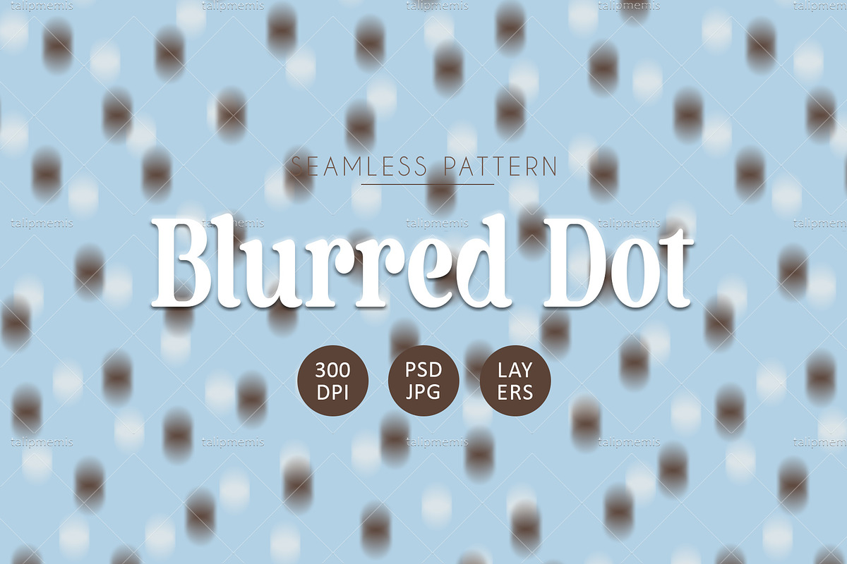 Abstract Blurred Dot Pattern, a Pattern Graphic by Talip Memis (Photo 1 of 14)