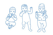 Cute baby, colored & line art set, a Person Illustration by Good Studio (Thumbnail 3 of 6)