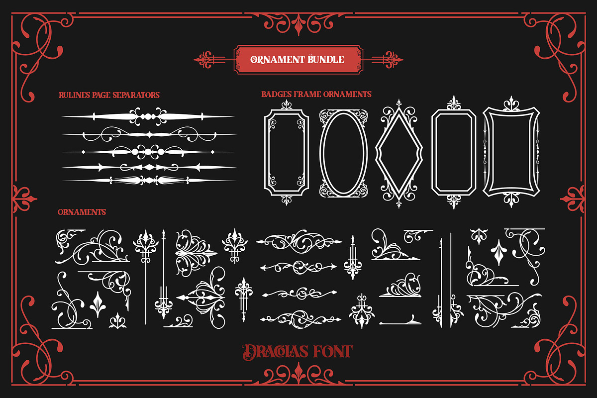 Dracolas, a Script Font by Vintage Division (Photo 7 of 10)