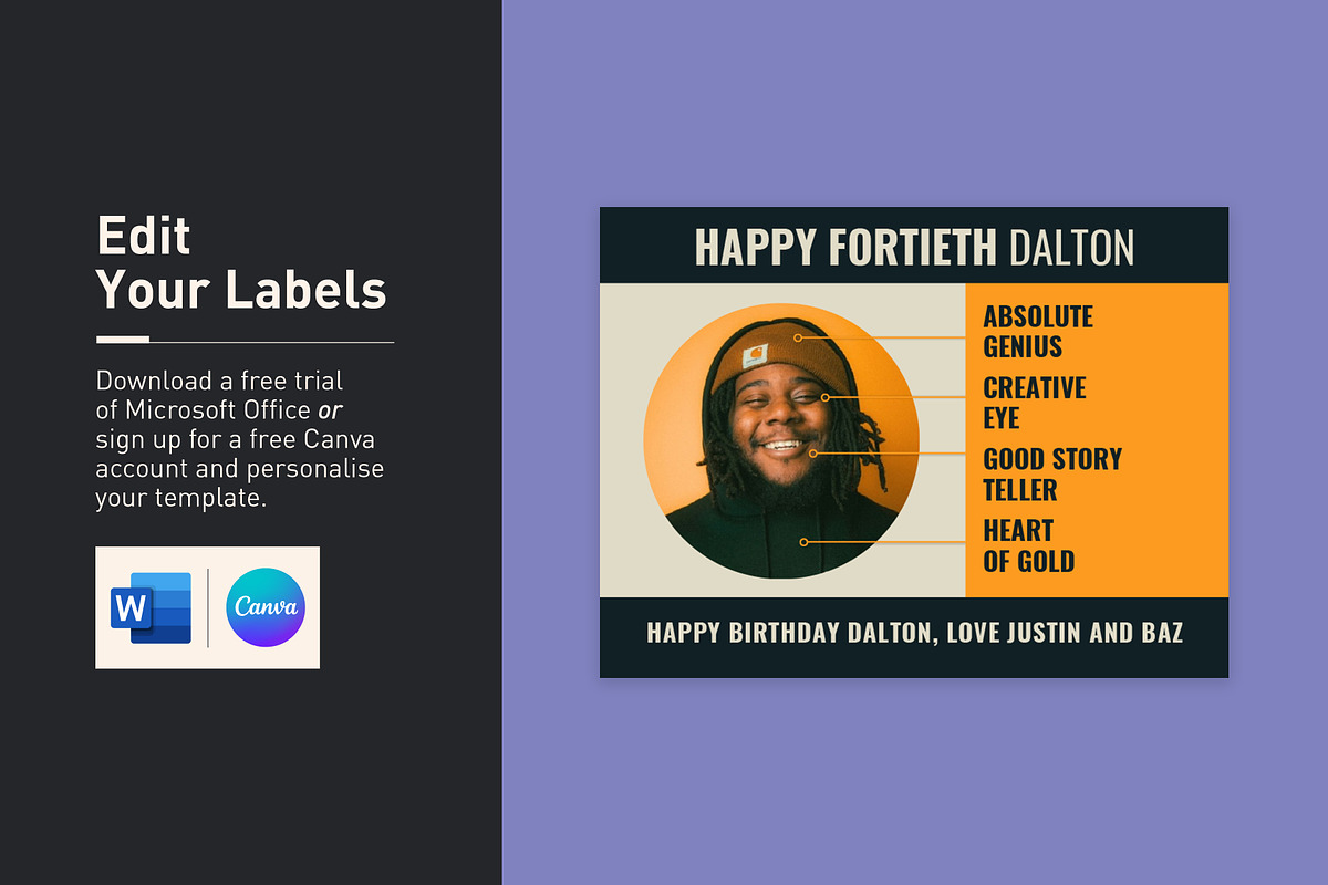 Dalton Bottle Label Template, a Stationery Template by Mountain Folk Creative (Photo 2 of 5)