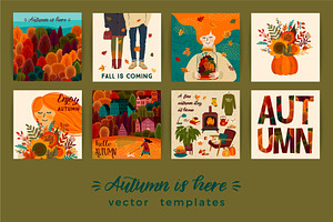 Autumn Collection. Cards & Patterns.