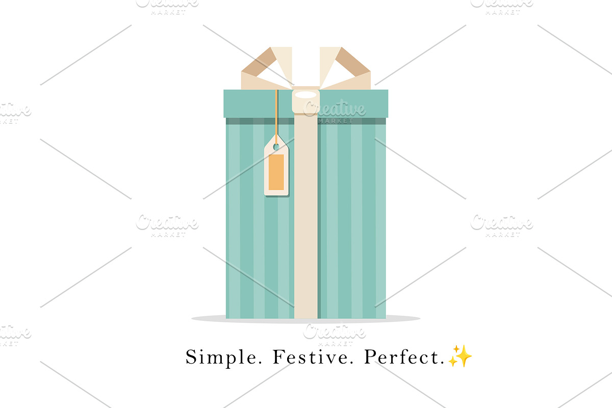 Christmas gift box, an Object Illustration by Elen_Art (Photo 3 of 3)