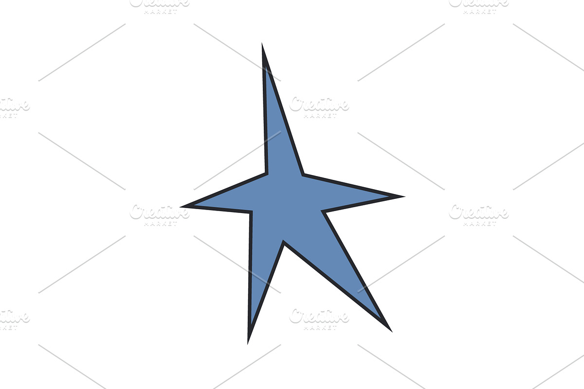 Irregular star shape icons, an Object Graphic by Elena Pimukova (Photo 3 of 16)