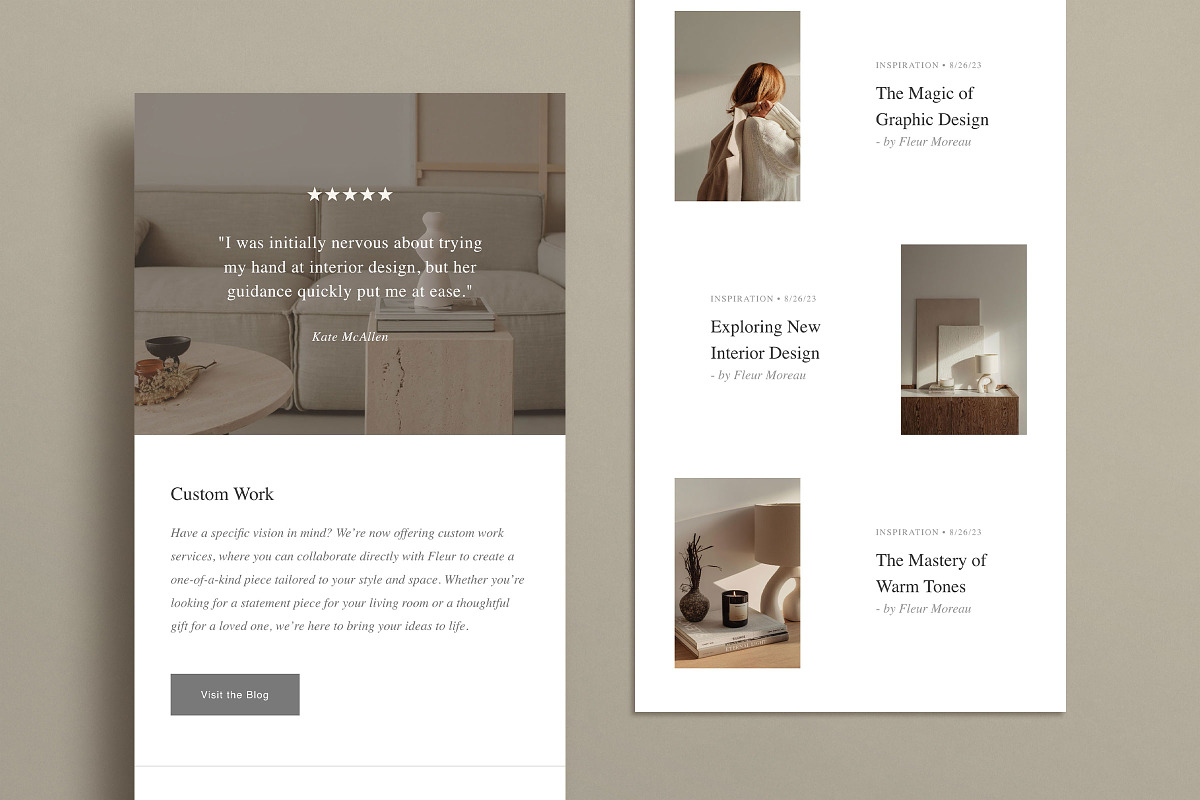 Fleur Moreau Email Template, an Email Template by Ruben Stom (Photo 6 of 6)