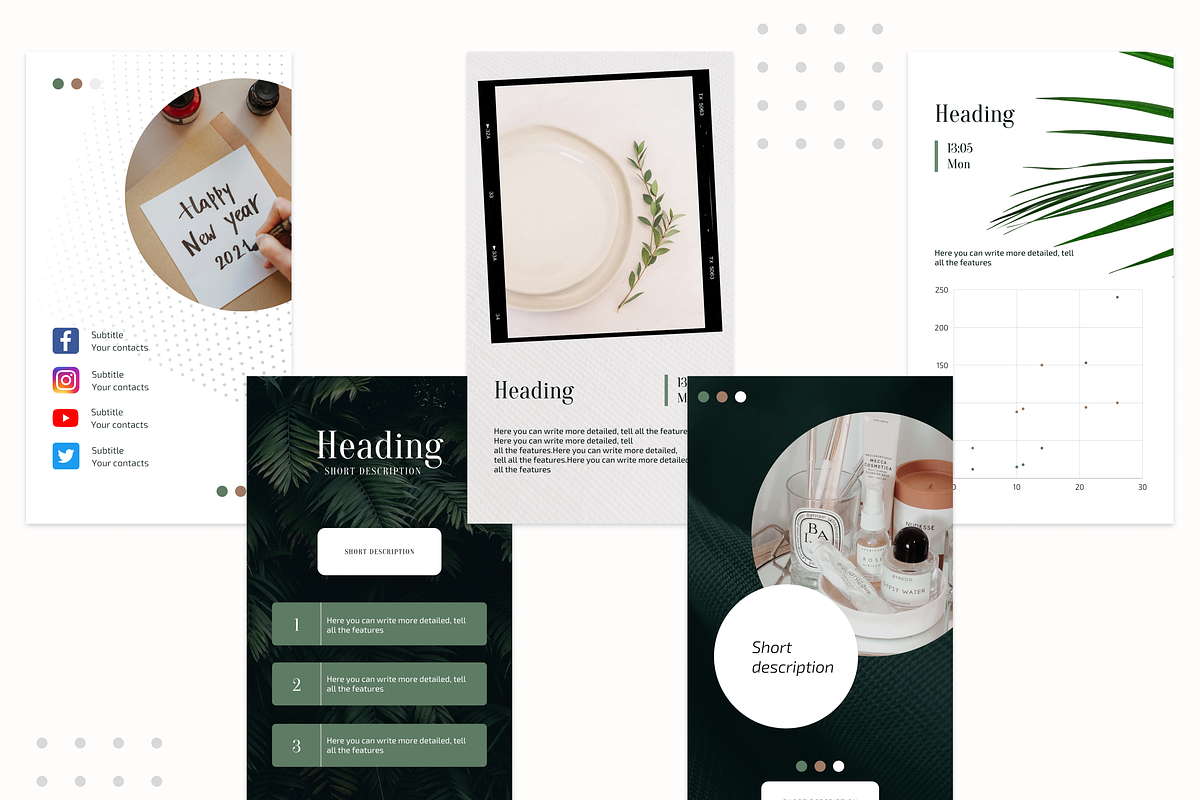 30 Canva Instagram Templates stories, a Social Media Template by KaluginaWEB (Photo 3 of 7)