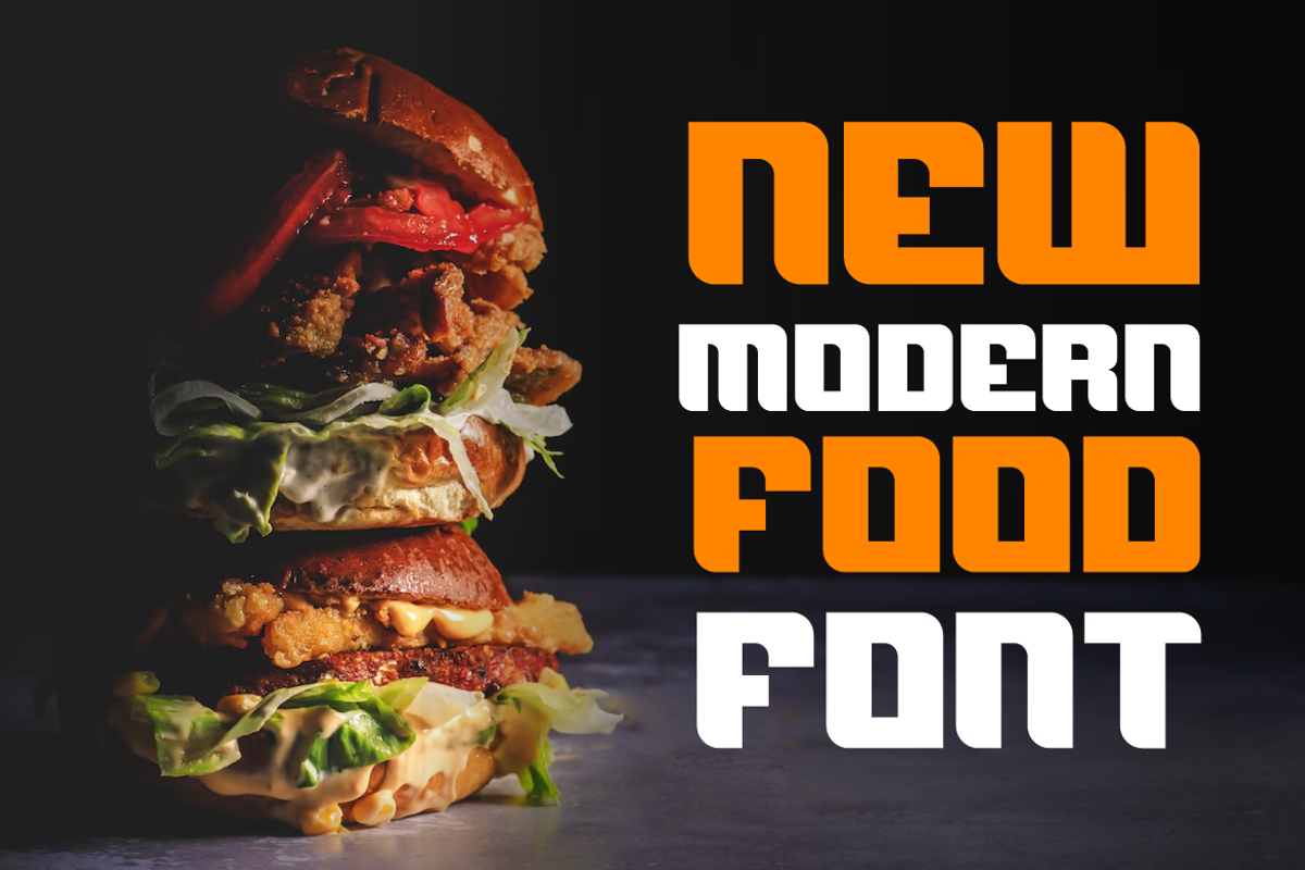 Burger Crunchy, a Sans Serif Font by QR Design Studio (Photo 4 of 8)