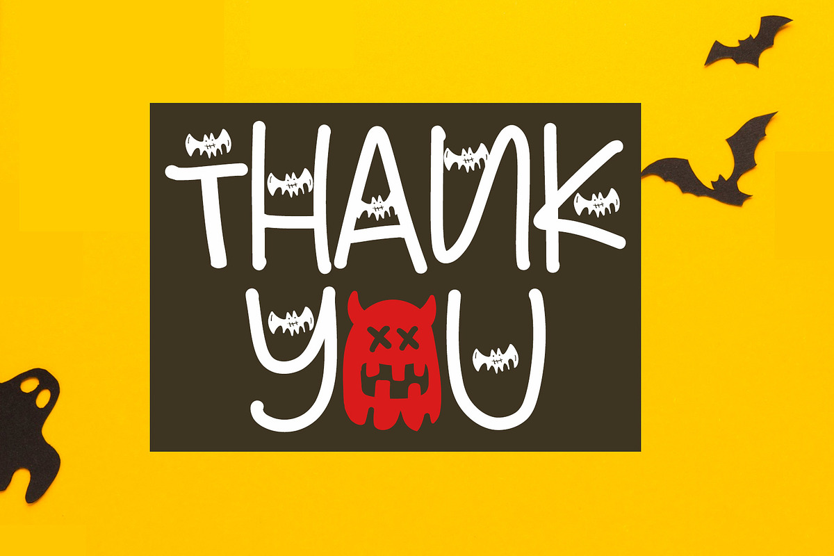 Bat Ghost, a Symbol Font by Letterafa Studio (Photo 5 of 5)
