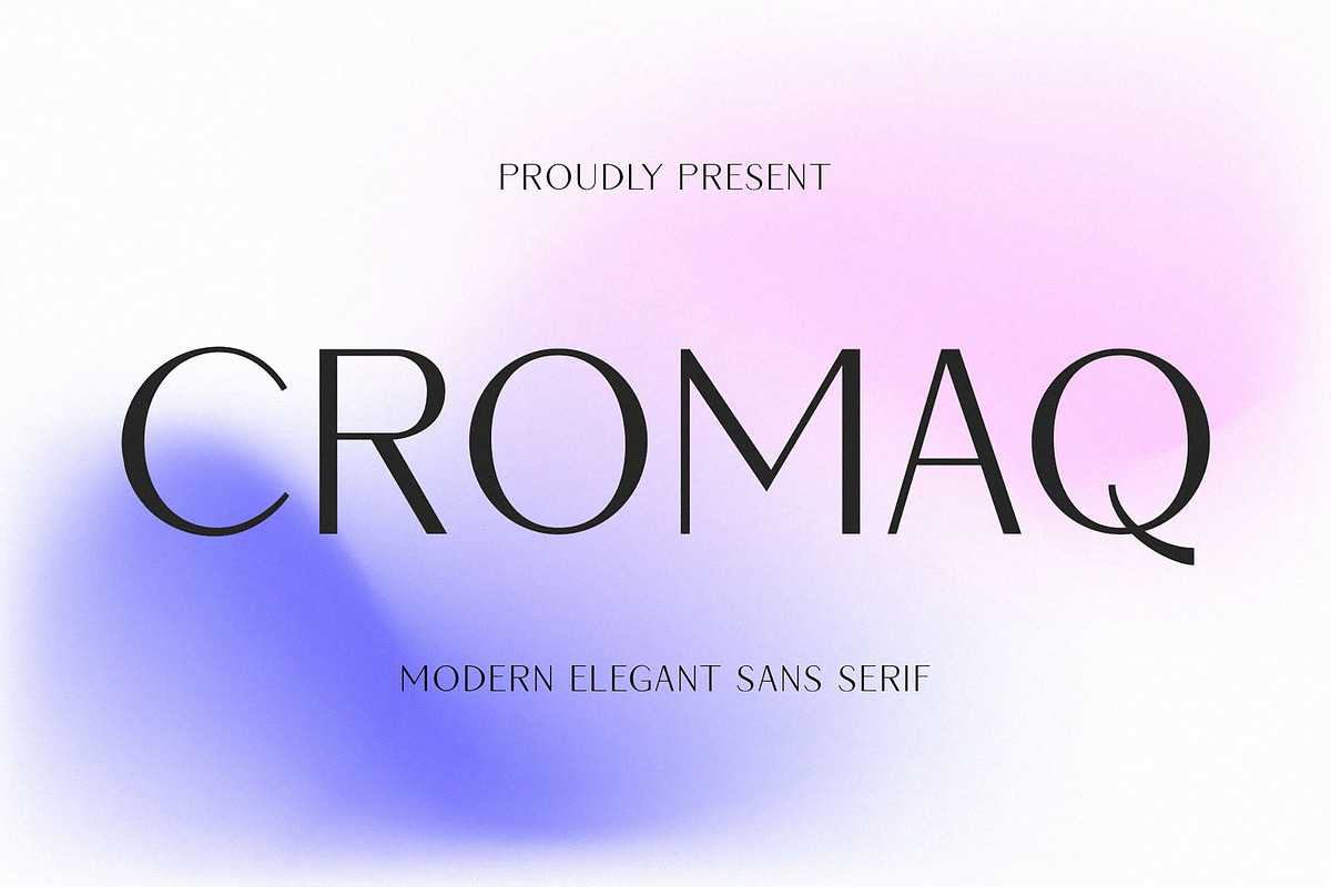Cromaq - Modern Elegant Sans Serif, a Sans Serif Font by TypeLogue (Photo 1 of 5)