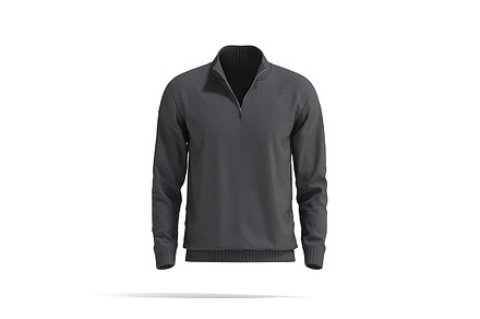 Black Quarter Zip Sweater 3D Model, an Object 3D Model by rebrandy